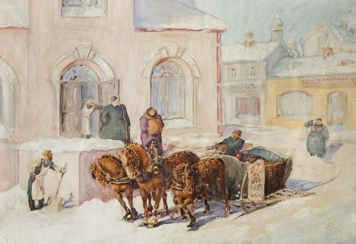 Kustodiev Boris Mikhailovich zugeschrie